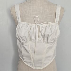 Elegant White Shapewear Corset Top